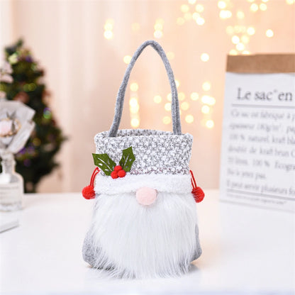 Christmas Fashion Solid Color Party Gift Bags