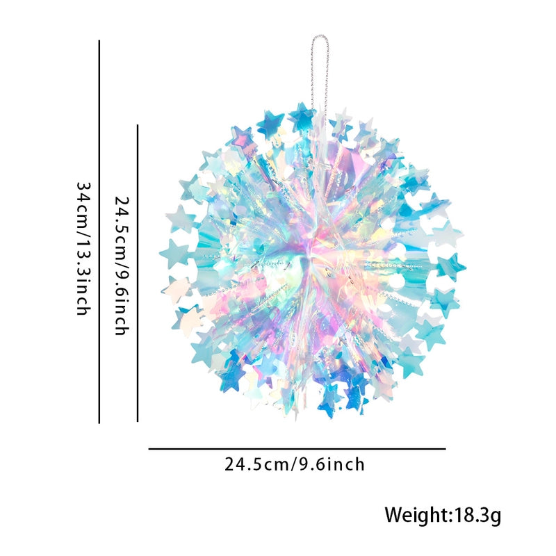 Christmas IG Style Star Snowflake Plastic Party Festival Ornaments