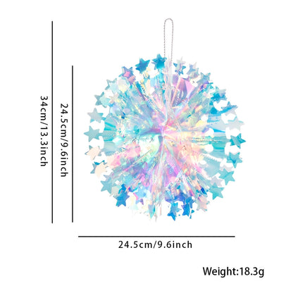 Christmas IG Style Star Snowflake Plastic Party Festival Ornaments