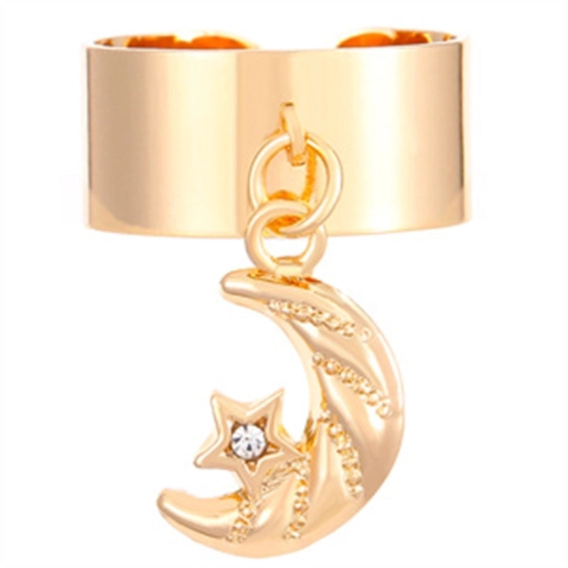 Copper Gold Plated Silver Plated Inlay Geometric Cross Zircon Open Rings