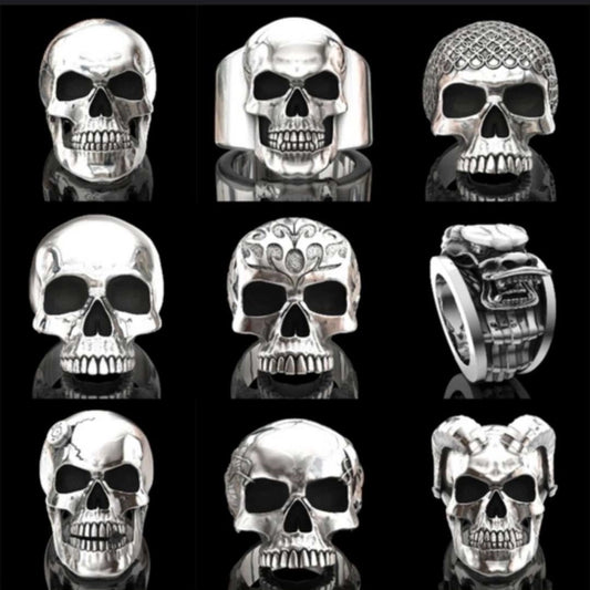 Gothic Skull Alloy Halloween Men'S Rings