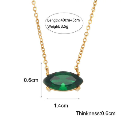 Geometric Stainless Steel 18K Gold Plated Necklaces