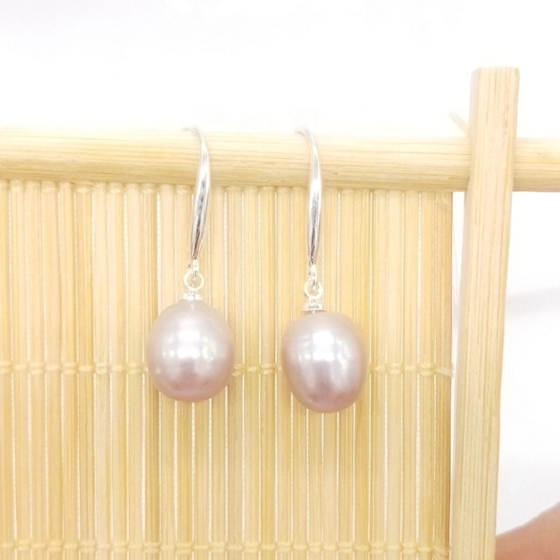 1 Pair Retro Water Droplets Freshwater Pearl Drop Earrings