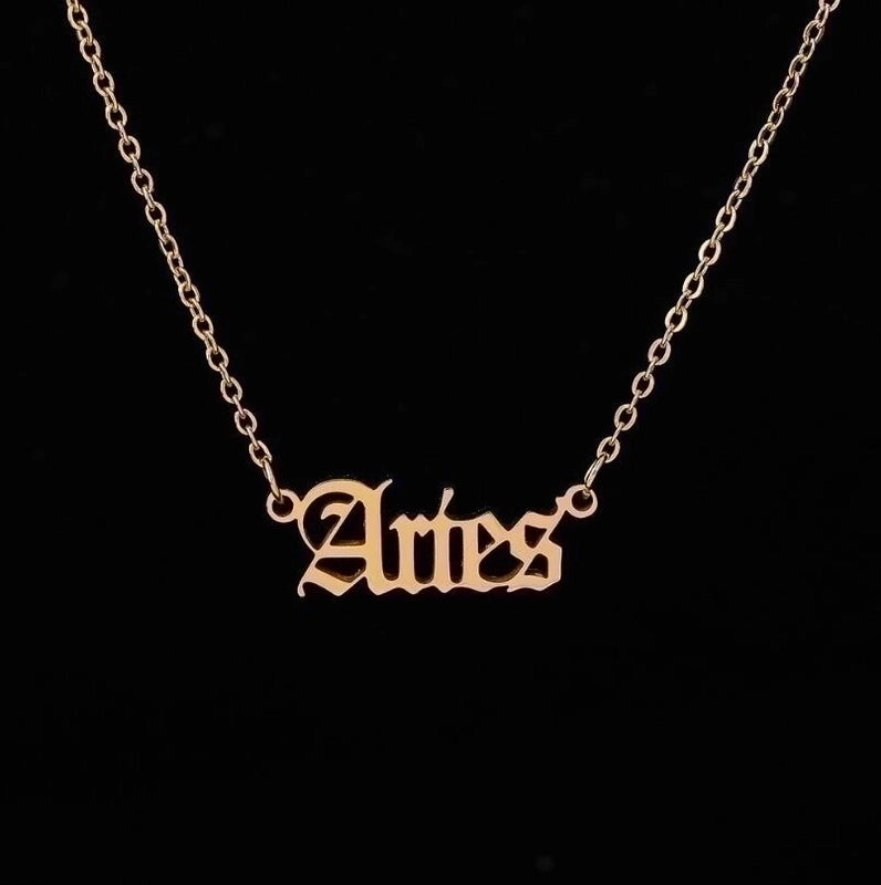 Fashion Constellation 201 Stainless Steel 18K Gold Plated Stainless Steel Necklaces