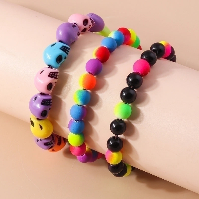 Funny Skull Beaded Bracelets