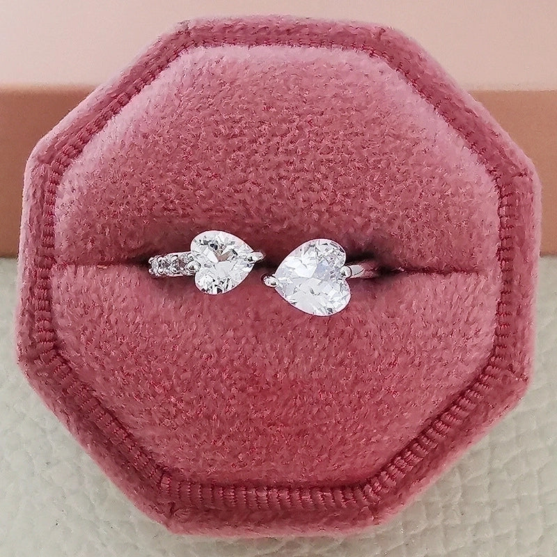 1 Piece Fashion Butterfly Copper Inlay Zircon Open Ring