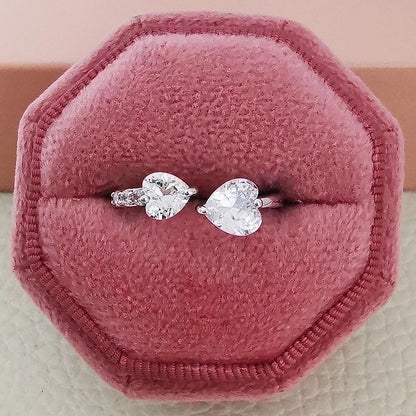 1 Piece Fashion Butterfly Copper Inlay Zircon Open Ring