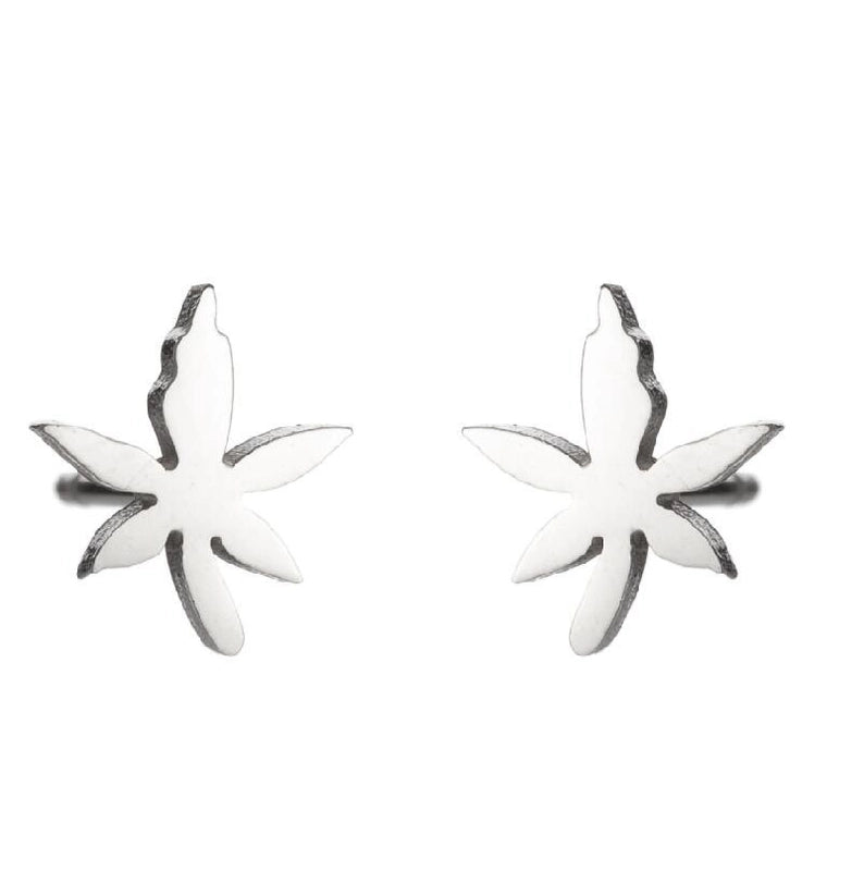1 Pair Fashion Heart Shape Flower Plating 304 Stainless Steel 18K Gold Plated Stainless Steel Earrings