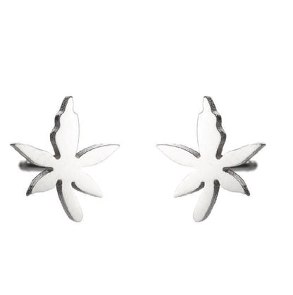 1 Pair Fashion Heart Shape Flower Plating 304 Stainless Steel 18K Gold Plated Stainless Steel Earrings