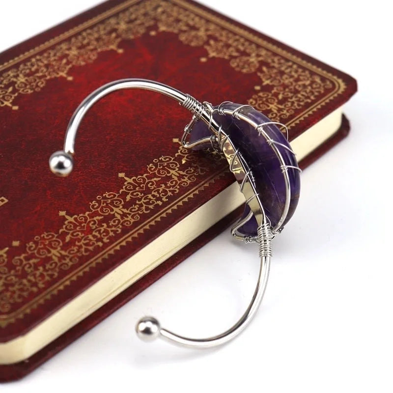 Fashion Moon Agate Plating Bangle 1 Piece