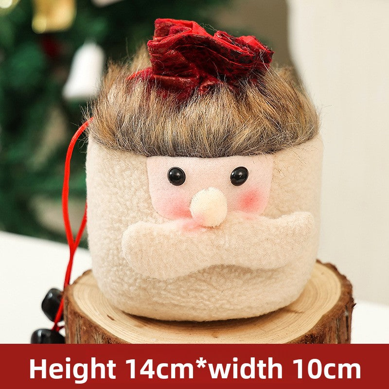 Christmas Gift Bag Candy Bag Christmas Decoration Burlap Santa Claus Apple Bag Gift Bag