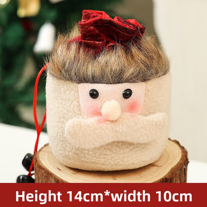 Christmas Gift Bag Candy Bag Christmas Decoration Burlap Santa Claus Apple Bag Gift Bag