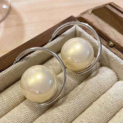 1 Pair IG Style Minimalist Heart Shape Flower Bow Knot Inlay Alloy Artificial Pearls Rhinestones Drop Earrings Earrings Ear Studs