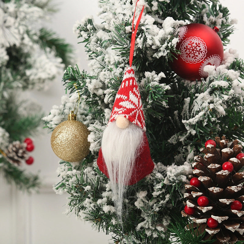 Christmas Cute Santa Claus Nonwoven Party Hanging Ornaments