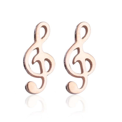 1 Pair Fashion Star Moon Tree Plating Hollow Out 304 Stainless Steel 18K Gold Plated Ear Studs