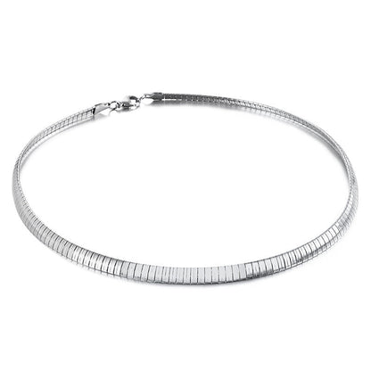 Titanium Steel 18K Gold Plated Minimalist Plating Geometric Choker