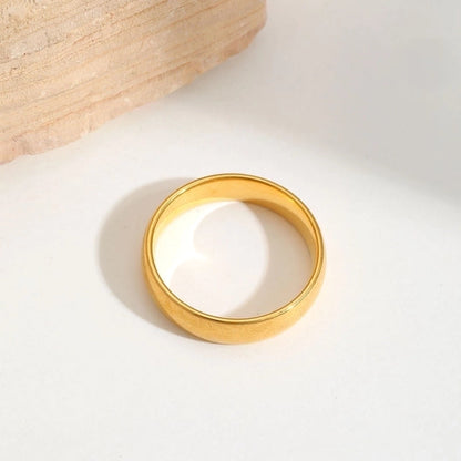Elegant Minimalist Moon Water Droplets Rectangle 304 Stainless Steel Acrylic Zircon 18K Gold Plated Inlay Open Rings