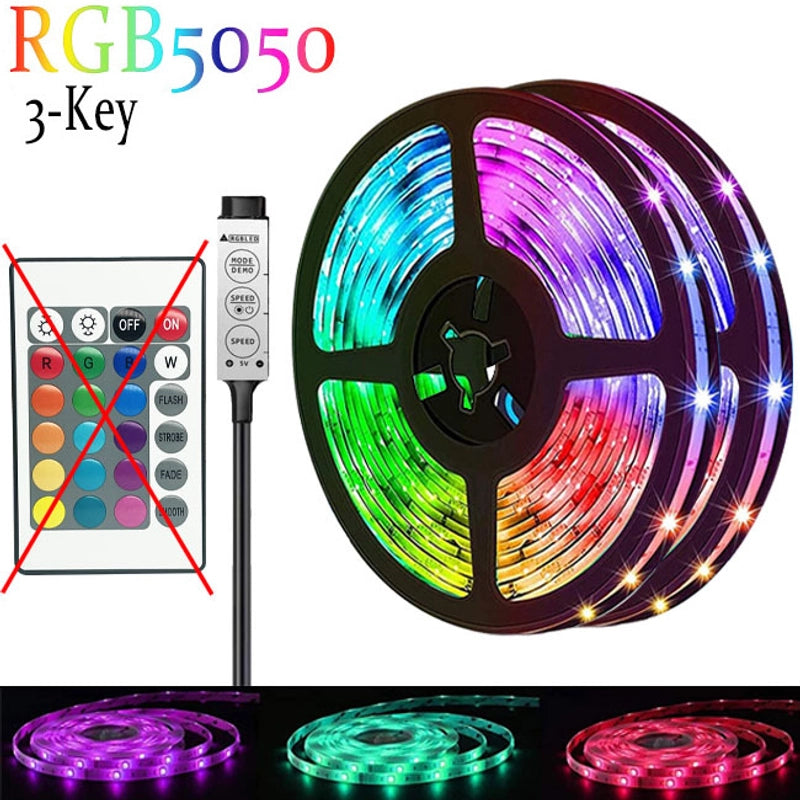Led Strip Rgb Low Voltage Strip Ws2812b Horse Racing Breathing Flowing Water Desktop Atmosphere 5V Magic USB Light Bar