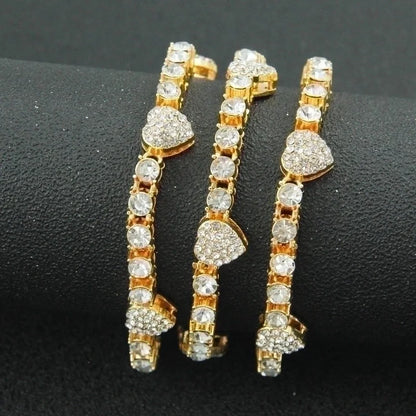 Hip-hop Heart Shape Alloy Patchwork Unisex Necklace 1 Piece