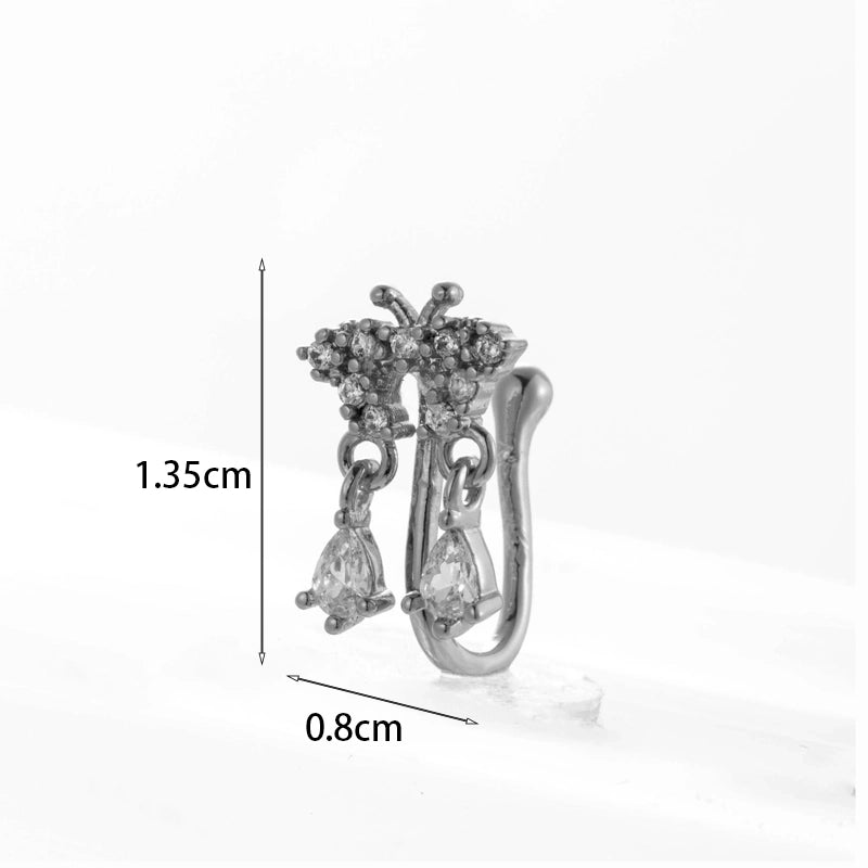 Nose Rings & Studs Fashion Geometric Copper Plating