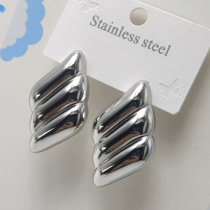 1 Pair Elegant Bow Knot 304 Stainless Steel 18K Gold Plated Ear Studs