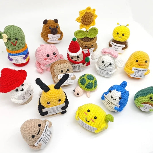 Cute Animal Fruit Vegetable Yarn Ornaments Artificial Decorations