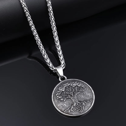 Retro Punk Tree 304 Stainless Steel Men'S