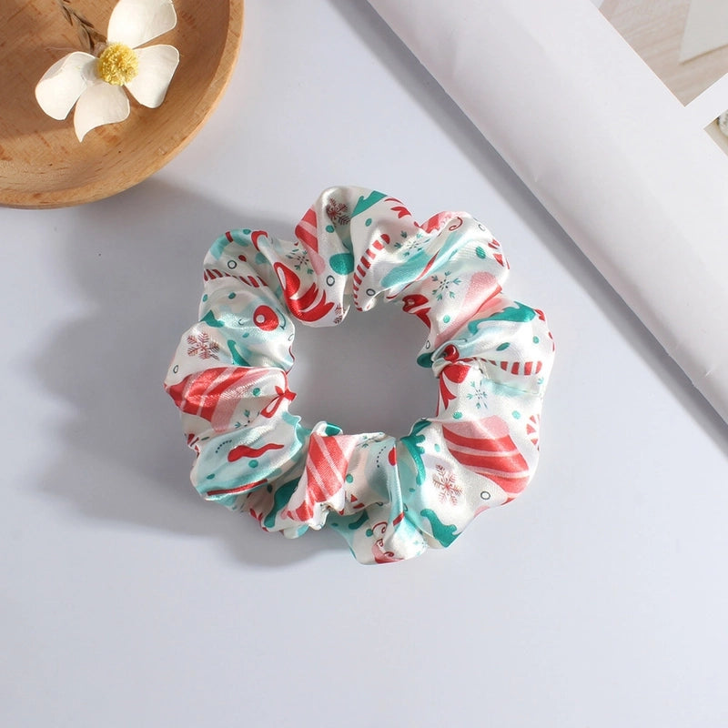 Classic Style Women's Plaid Snowflake Cloth Hair Tie