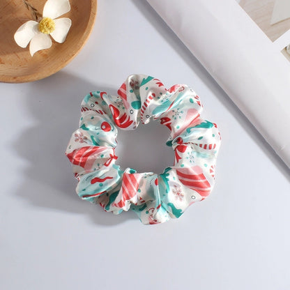 Classic Style Women's Plaid Snowflake Cloth Hair Tie