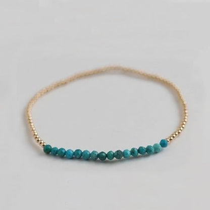 Natural Stone Copper Beaded Knitting Geometric Bracelets