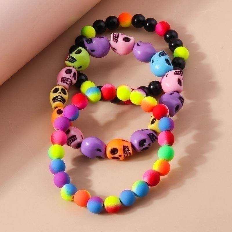 Funny Skull Beaded Bracelets