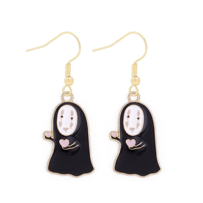1 Pair Funny Cool Style Pumpkin Spider Web Ghost Enamel Zinc Alloy Drop Earrings
