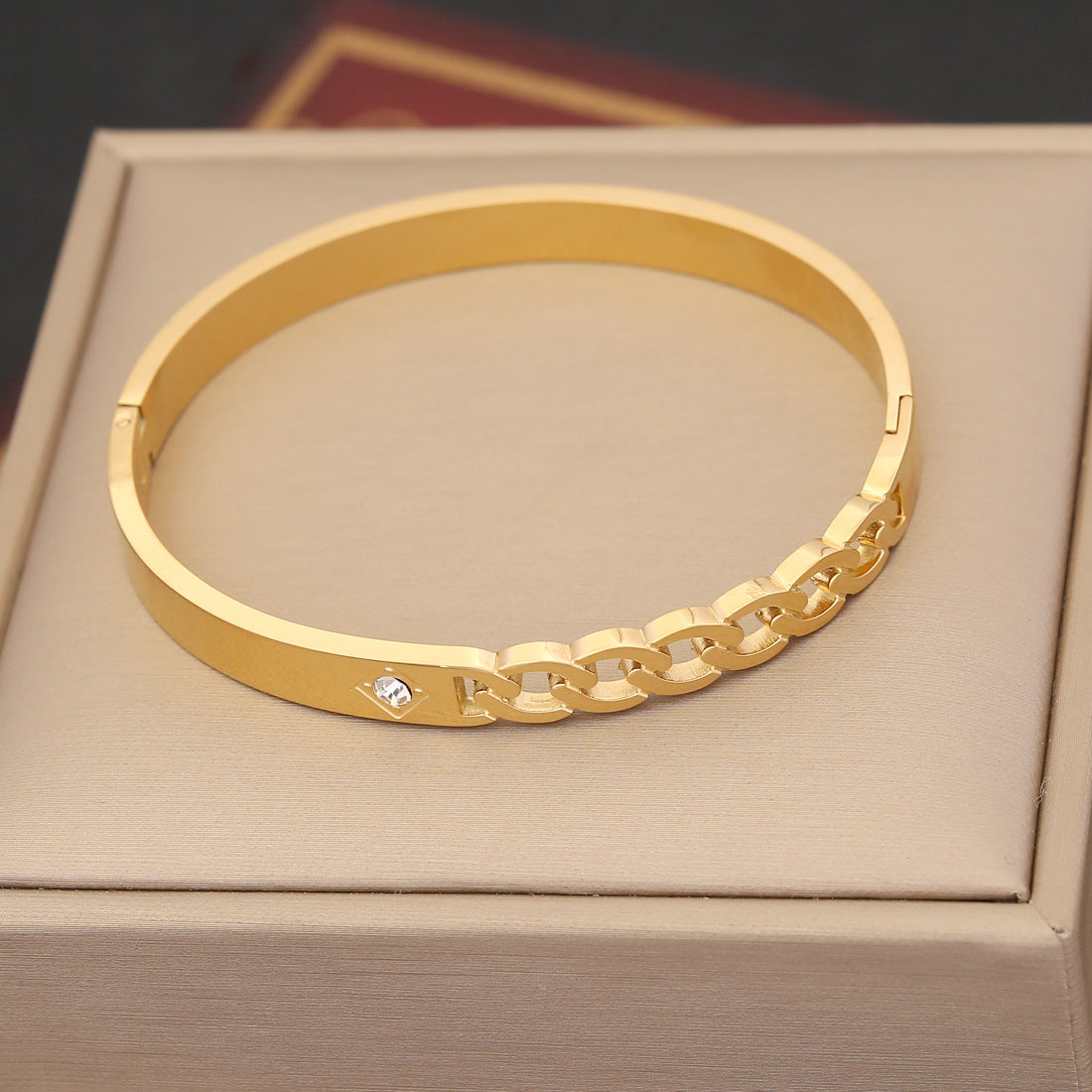 Expressive Eye Stainless Steel Electroplating Bangles