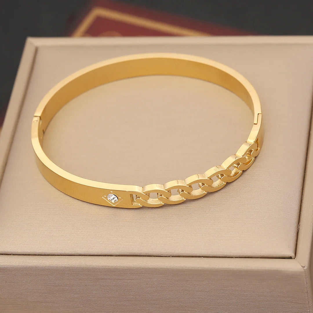 Expressive Eye Stainless Steel Electroplating Bangles