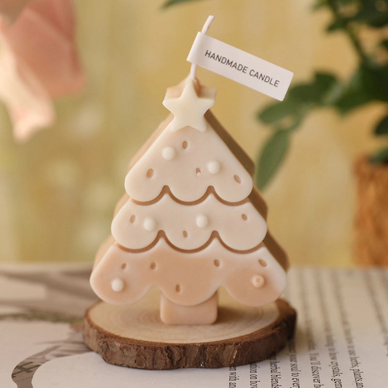 Christmas Fashion Christmas Tree Star Wax Festival Candle 1 Piece