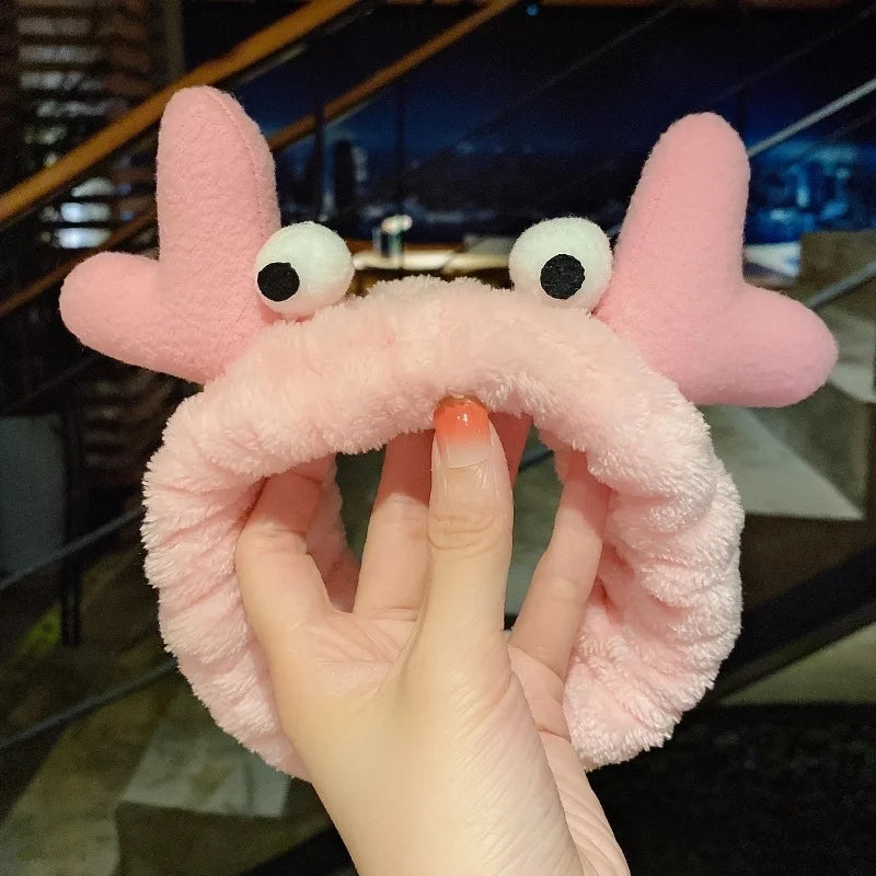 Cat Ears Hair Band Hair Band Korean Plush Internet Celebrity Rabbit Ear Hair Accessories Bow Face Wash Hair Band
