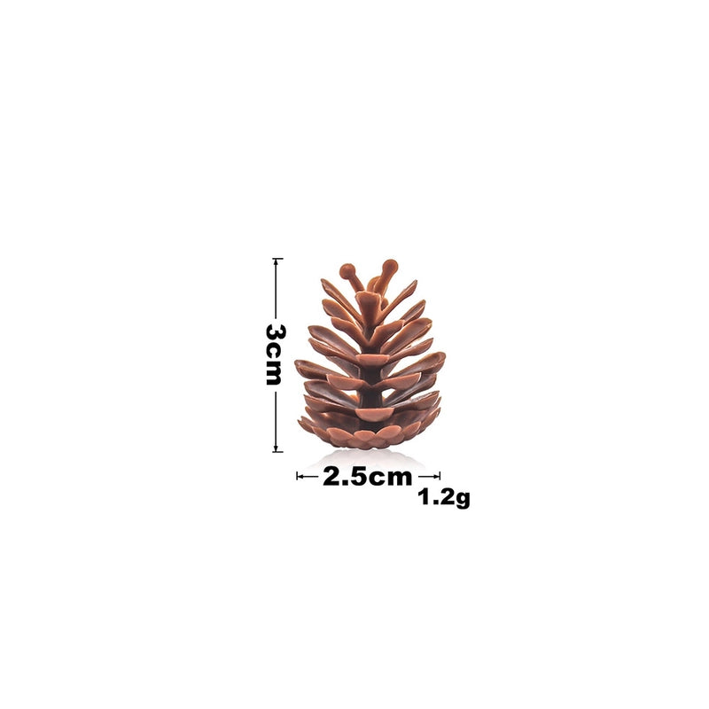 Christmas Decorations Christmas Tree Pine Cone Pendant High Simulation Pine Cone Wreath Decoration 13cm American Pine Cone