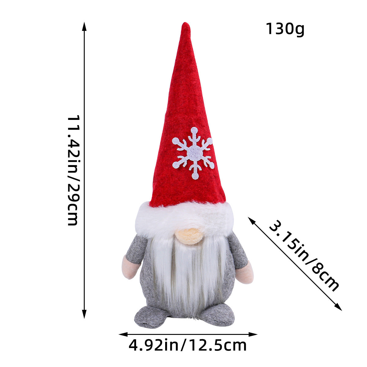 Hooded Faceless Doll Holiday Gnome Santa Claus Plush Doll Decoration Ornament