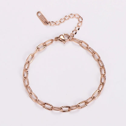 Classic Style Commute Geometric 304 Stainless Steel Bracelets In Bulk