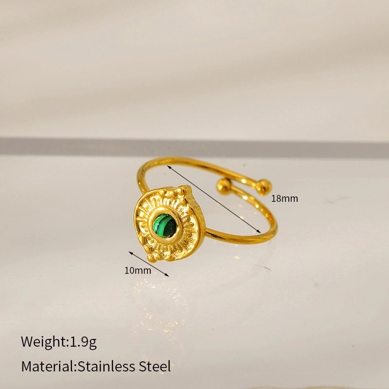 Elegant Glam Luxurious Geometric 304 Stainless Steel Open Rings