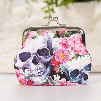 Women's Plant Pu Leather Buckle Kids Wallets