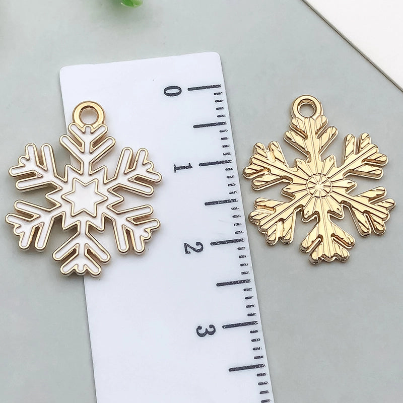 1 Piece 20 PCS/Package 13x16mm 16x21mm 18x20mm Alloy Snowflake Pendant Jewelry Accessories
