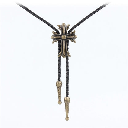 Punk Classic Style Star Cattle Skull Alloy Leather Rope Halloween Unisex Bolo Ties