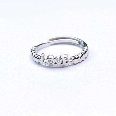 Minimalist Heart Shape Titanium Steel Open Rings
