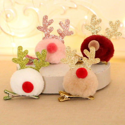 Christmas Decorations Antlers Hairpin Barrettes New Christmas Gift Headdress For Children And Kids Present Small Gift