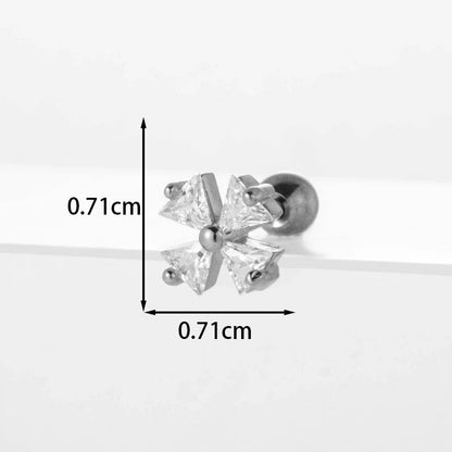 Ear Cartilage Rings & Studs Flower 316L Stainless Steel Copper
