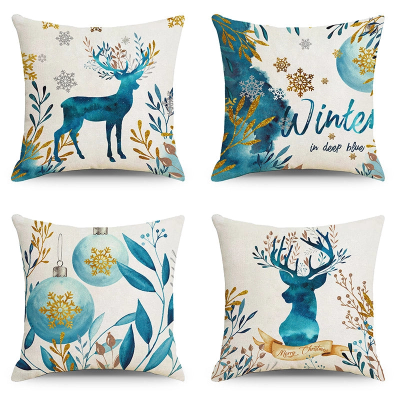 Christmas Combination Pillow Case New Home Sofa Decoration Cushion Pillow Case Manufacturers