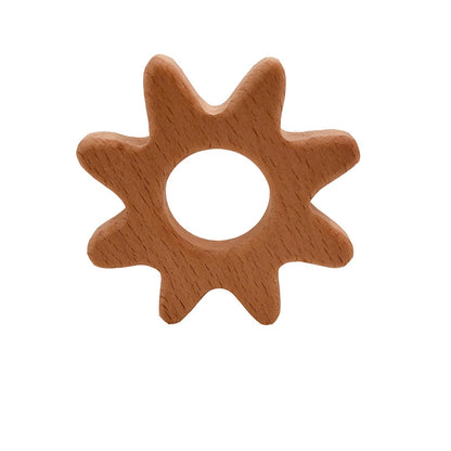 Baby Soothing Toys Beech Wood Animal Ornaments Molar Toys Baby Molar Stick Toys
