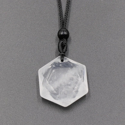 Original Design Hexagram Crystal Polishing Necklace Pendant