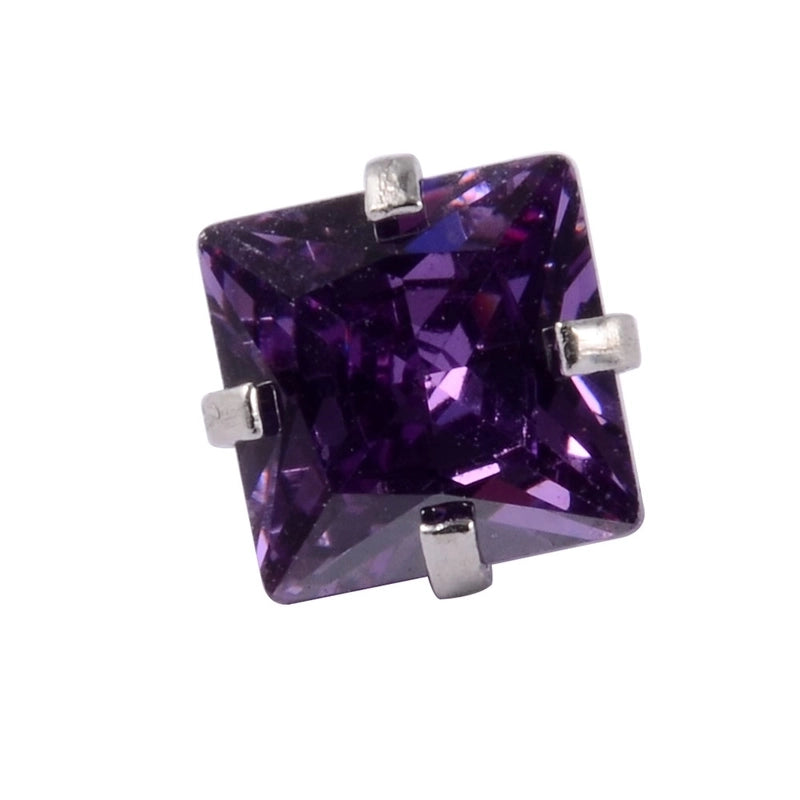 Stainless Steel Heart Labret Round Zircon Stud Earrings With Diamond XINGX Labret Lip Ring 2-5mm Zircon Earrings Accessories